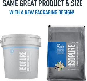 ISOPURE® ZERO/LOW CARB 25g 100% Whey Protein Isolate Vitamins Minerals 7.5 lb - Picture 1 of 9