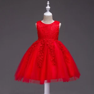 Girls Dress little Girl Flower Princess Dress for Birthday Wedding Party Catwalk - Picture 1 of 26