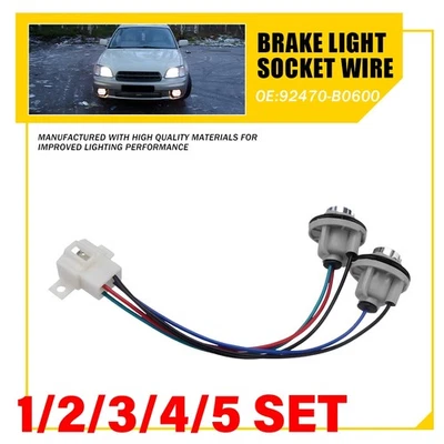 Para 2000-04 Subaru Legacy Outback tampa traseira escotilha lâmpada soquete chicote de fios 1-5SET - Imagem 1 de 4