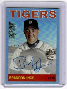 2023 Topps Archives Fan Favorites Auto Brandon Inge Auto 10/25 Detroit Tigers - Imagen 1 de 2