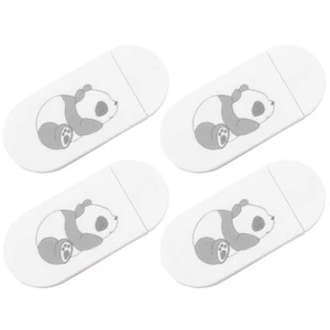 4 PCs Cover Slide Entzückende Panda Muster Webcam Cover Slider - Photo 1/12