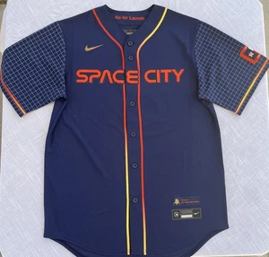 Nike Mens BREGMAN Houston Astro Jersey Size M - Picture 1 of 8
