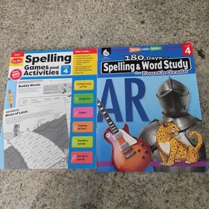 4th Grade Spelling Bundle – 180 Days + Games & Activities Workbook Set - Picture 1 of 11