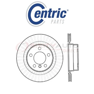 Centric High Carbon Alloy Disc Brake Rotor for 2014-2015 BMW 328d xDrive bk Foto 1 de 4