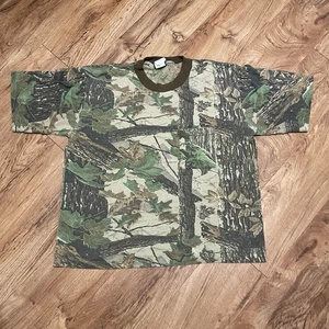 Vintage Librety Realtree Camouflage Tshirt Men 2XL Hunting Camo Pocket Shirt Tee - Picture 1 of 11