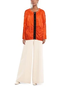 RRP€920 AHIRAIN Techno Fabric Jacket Size S Orange Crew Neck Made in Italy - Imagen 1 de 5