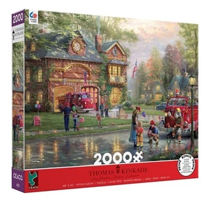 Rompecabezas Ceaco; Hometown Firehouse de Thomas Kinkade; 2000 piezas - Imagen 1 de 3