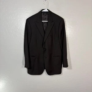 Brooks Brothers Blazer Mens 42S Dark Gray 1818 Regent Wool Italy Vitale Barberis - Picture 1 of 10