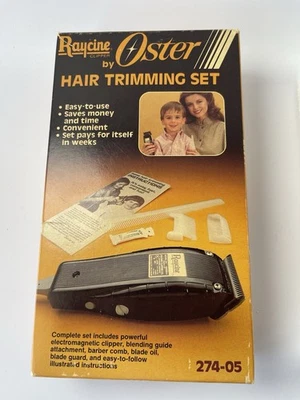 Raycine машинка для стрижки волос на Oster комплект модель 274-05 винтажный 1983 - Изображение 1 из 4
