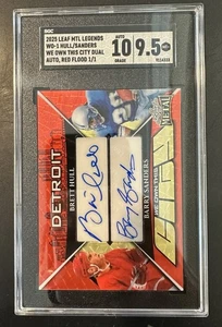 2025 Leaf Metal Legends Hull/Sanders Dual Auto 1/1 SGC 9.5 #WO-1 Detroit - Picture 1 of 2