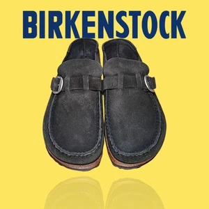 Birkenstock "Buckley" Unisex Clogs Schwarz Wildleder Größe EU 39 Wmns 8 Herren 6 Neu ohne Karton - Bild 1 von 10