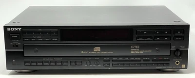 Sony CDP-C77ES Series CD Player 5-Disc Carousel Changer - Works Great - (Video) - Image 1 of 4