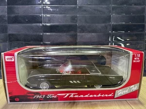 ANSON 1963 Ford Thunderbird Black Hardtop 1:18 Die Cast - Picture 1 of 12