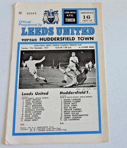 Leeds United v Huddersfield Town - WRCSC S/F 21/12/71 - Picture 1 of 2