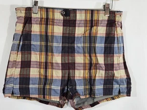 Vtg 50 60's McGregor Men MoD Plaid Trunks SURFER BEACH Swim Shorts 32 - Picture 1 of 6