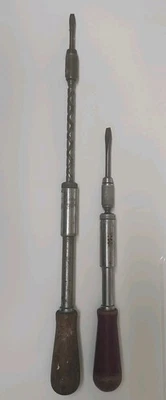 Vintage Stanley Yankee Spiral Screwdrivers 131A & 30A North Bros USA - Image 1 of 4