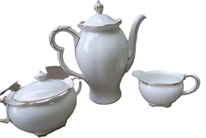 Royal Crown Derby Regency Kaffeekanne - Zuckerdose - Milchkännchen A 1075 - Bild 1 von 7