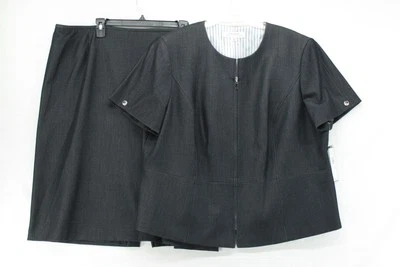 NUEVO Traje Falda Tahari ASL Mujer 20W Denim Azul Forrado Antiguo Dinero Oficina Foto 1 de 4