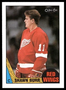 1987 O-Pee-Chee #164 Shawn Burr radiocontrol Detroit Red Wings - Imagen 1 de 2