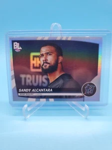 2023 Topps Big League - Sandy Alcantara #219 Uncommon Rainbow Foil ~ Marlins - Picture 1 of 2