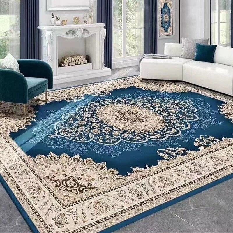 Retro Area Rugs 8x10 for Living Room Bedroom Floor Mat Non-slip Machine Washable - Image 1 of 4