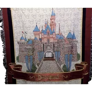 Disney Resort Cinderella's Castle Woven tapestry Throw Blanket 50 x 70 - Picture 1 of 5
