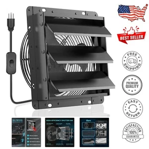 Water-Resistant 10-Inch Exhaust Fan - Low Noise, Ideal for Coops & Workshops - Picture 1 of 10