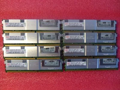 GENUINE HP 32GB 8@4GB Memory FOR HP PROLIANT BL20P G4, BL480C,BL680C G5 1 year  - Image 1 of 2