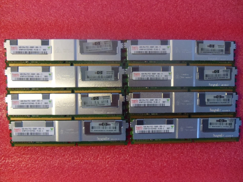 GENUINE HP 32GB 8@4GB Memory FOR HP PROLIANT BL20P G4, BL480C,BL680C G5 1 year  - Image 1 of 2