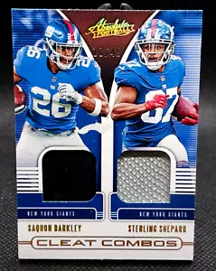 2019 Absolute Cleat Combos Relic #ed /49 - Saquon Barkley #11 Eagles - Picture 1 of 3