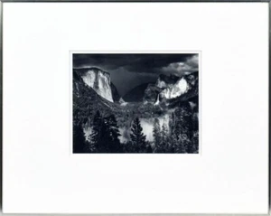 Ansel Adams Gelatin Silver Print Thunderstorm Yosemite Valley Signed - Picture 1 of 10