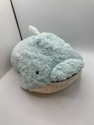 Brinquedo de pelúcia Pillow Pets Originals Blue Dolphin Squeaky 2010 18” azul Lovey - Imagem 1 de 4