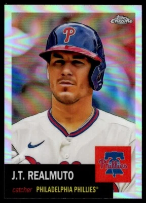 2022 Topps Chrome Platinum Refractor J.T. Realmuto Philadelphia Phillies #490 - Image 1 of 2