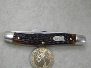 Schrade- NY- USA- Stainless- 825- Pocket Knife- Razor Blade Stainless - Picture 1 of 7