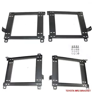 NEW 2 RACING SEATS BRACKETS ADAPTERS FOR 1990-1999 TOYOTA MR2 W20 SW20 - Picture 1 of 1