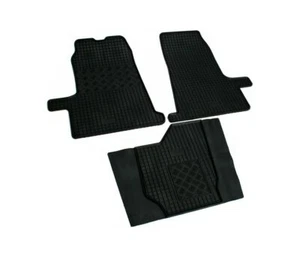 FORD TRANSIT 2006 2007 2008 2009 2010 2011-2013 BLACK VD588 CAR MATS RUBBER - Picture 1 of 6