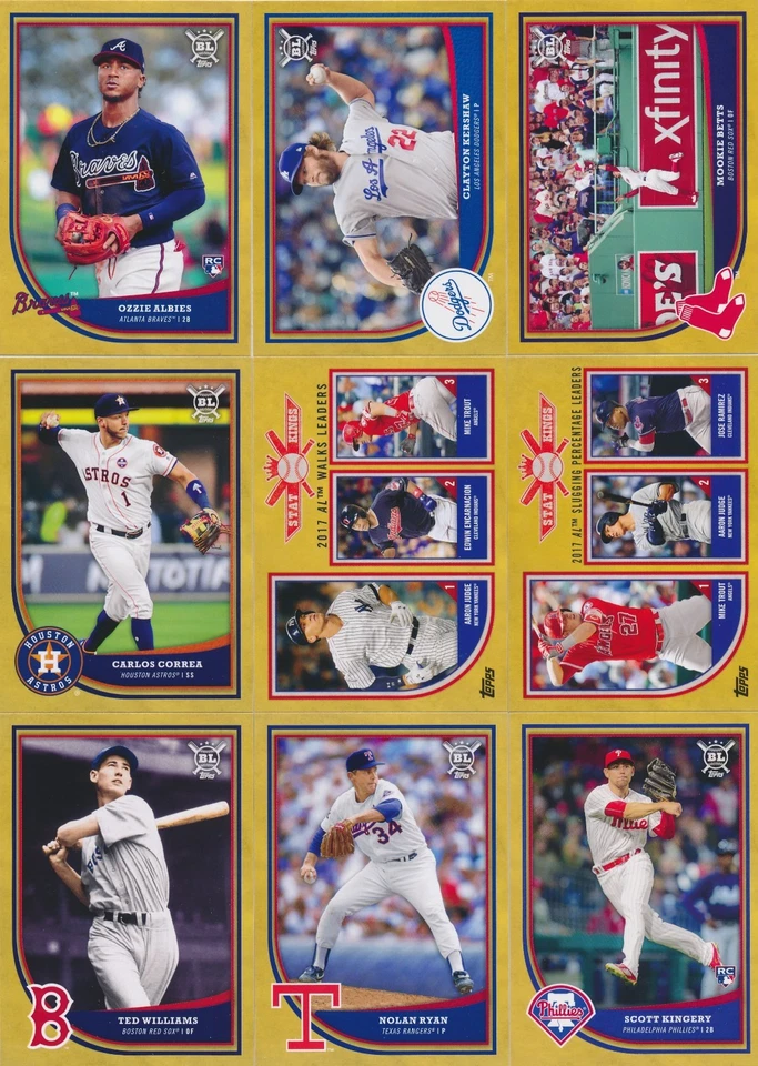 2018 Topps Big League Baseball GOLD PARALLEL Pick From List - Image 1 of 1