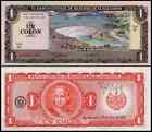 El Salvador Banknotes 1 Colon  1982 P-133 Prefix-Ge Aunc Columbus, Pre-Usd$