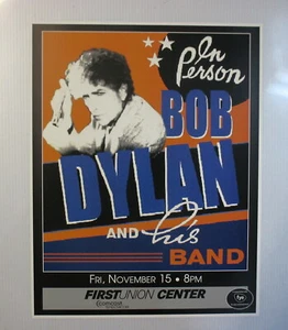 Bob Dylan Konzert Poster bei First Union Philadelphia 15. November! - Bild 1 von 1