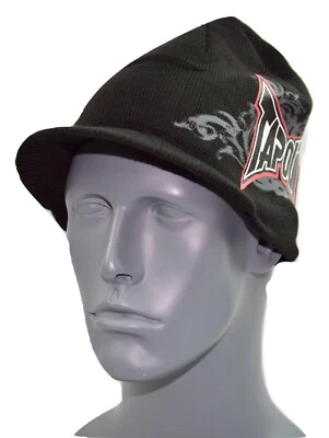 Tapout MMA Arte Marcial Mixto Facturado Visera Tejido Gorro Negro Toque Invierno Sombrero Gorra Foto 1 de 4