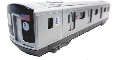 New York City MTA Subway E Train Diecast Model Car 7.5" Light & Sound - Image 1 of 4