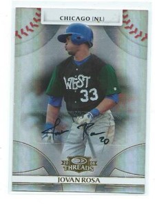 2008 Threads-Jovan Rosa rookie autograph /973-Chicago Cubs