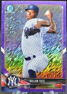 2018 Bowman Chrome Prospects Purple Shimmer Refractors #BCP235 Dillon Tate /655 - Picture 1 of 2