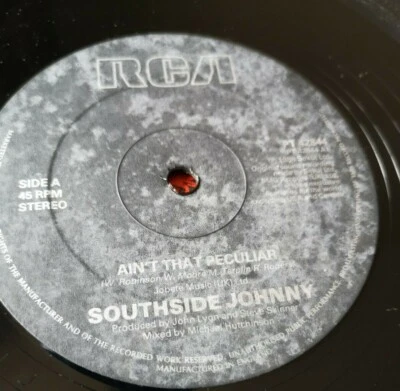 Southside Johnny "Ain't That Peculiar" c/w "Act of Love & "Take my Love" 12 inch - Image 1 of 4