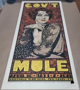 Póster Chuck Sperry Govt Mule S/N #/400 2021 Westville Music Bowl - Imagen 1 de 5