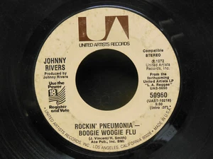 Johnny Rivers: Rockin' Pneumonia-Boogie Woogie Flu / Come Home, 45 RPM VG (G6) - Picture 1 of 2