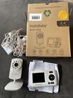HalloBaby HB30 White Portable 2.4 GHz Digital Wireless Video Baby Monitor Used