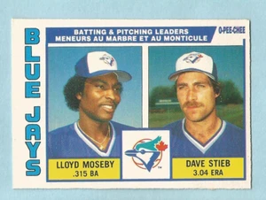 1984 OPC O-Pee-Chee Baseball Blue Jays Leaders #289 Dave Stieb Moseby NM/MT - Picture 1 of 1