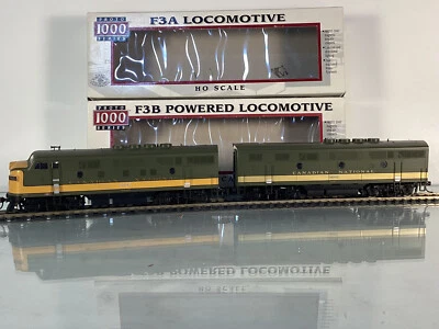 Proto 1000 HO F3A&B Canadian National w/SOUNDTRAXX SOUND, NEW WHEELS - Image 1 of 4