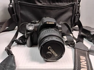 Canon EOS 350D Digital Camera 18-55mm EF-S Zoom Lens in Bag many accessories - Picture 1 of 24